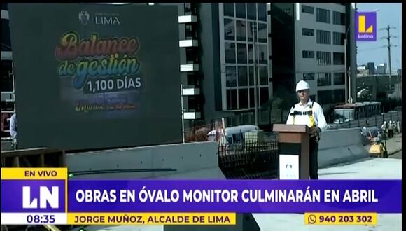 Alcalde Jorge Muñoz en conferencia de prensa