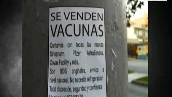 Delincuentes colocan anuncios de supuestas ventas de vacunas contra la COVID-19