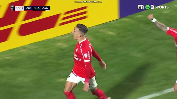 Gol de Neri Bandiera para el 1-0 de Cienciano vs. Atlético Mineiro. (Video: DIRECTV)