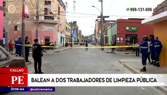 Callao: Balean a dos trabajadores de limpieza
