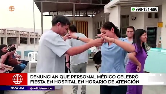 Denuncian que personal médico celebró en horario de atención