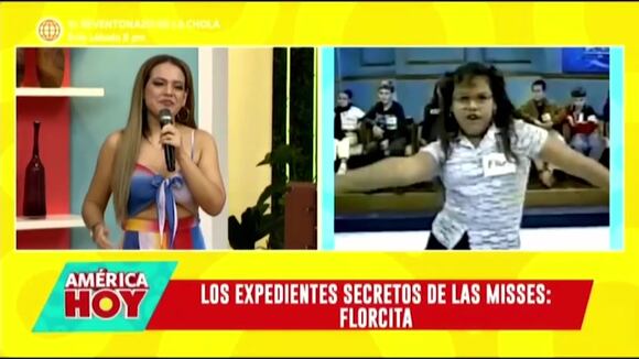 Florcita comenta fotos de su niñez
