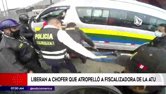 Liberan a conductor que atropelló a fiscalizadora de la ATU