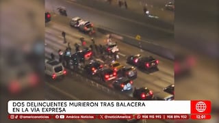 Balacera en la Vía Expresa: Precisos momentos del operativo de la PNP (VIDEO)