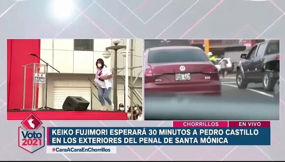 Keiko Fujimori sube al estrado