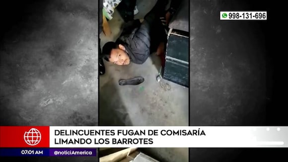Detenidos fugan de comisaría