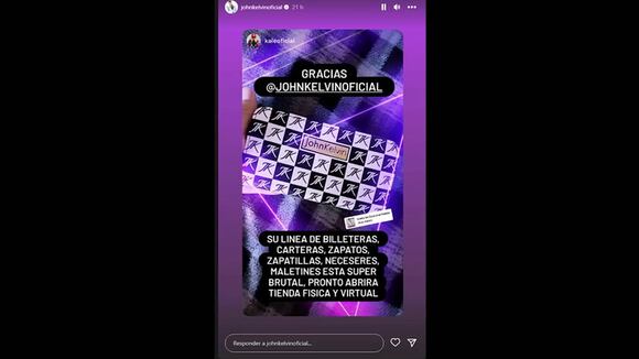 CORREO | John Kelvin anuncia en redes que tendrá una línea de billeteras y carteras