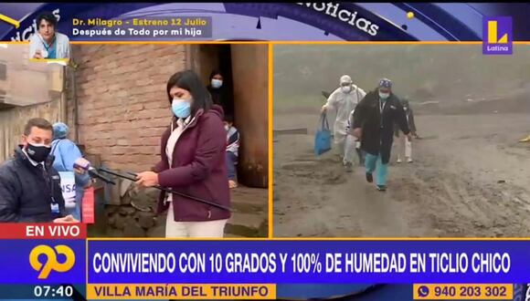 Vacunan contra la influenza a familias en Ticlio Chico
