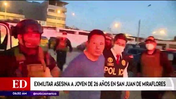 San Juan de Miraflores: Capturan a exmilitar acusado de asesinar a joven