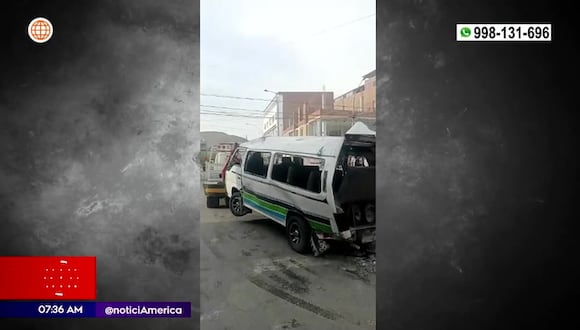 Los Olivos: Niño de siete años fallece tras choque de dos combis informales