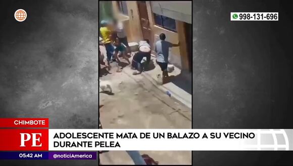 Chimbote: Adolescente mató de un balazo a su vecino durante pelea
