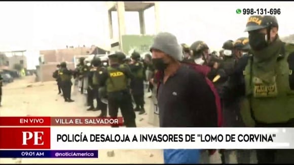 Dos personas fueron detenidas durante desalojo en Lomo de Corvina (VIDEO) - Correo