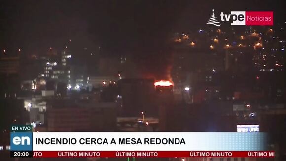 Se registra incendio en Mesa Redonda