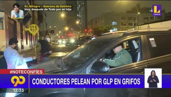 Conductores pelean por GLP