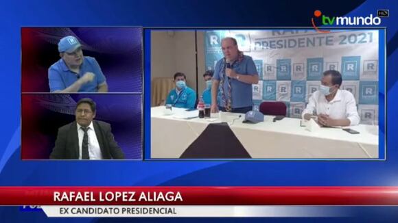 Rafael López Aliaga sobre Pedro Castillo: “Sobre mi cadáver, el señor no llega a ser presidente del Perú” Video: Tv Mundo