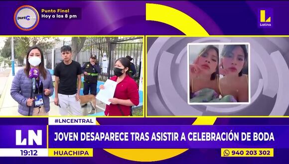 la nota sobre la joven desaparecida en Huachipa tras asistir a una boda