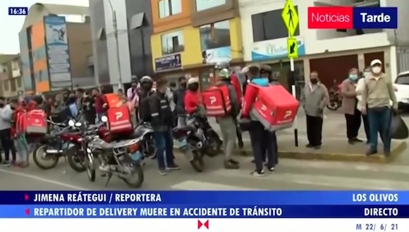 Los Olivos: repartidor de delivery muere en accidente de tránsito