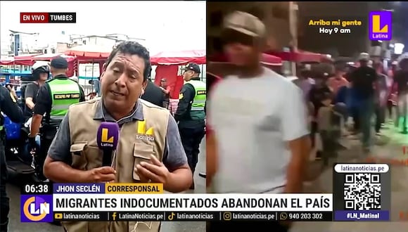 Migrantes abandonan Perú