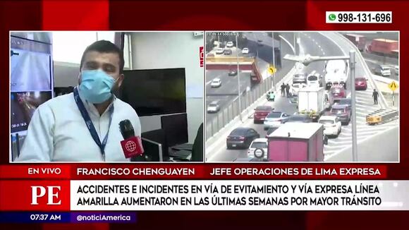 Accidentes en vía evitamiento aumentan en las últimas semanas