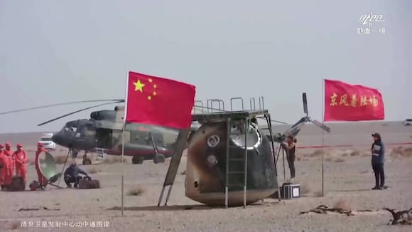 Astronautas de China vuelven a Tierra tras su misión más larga en el espacio