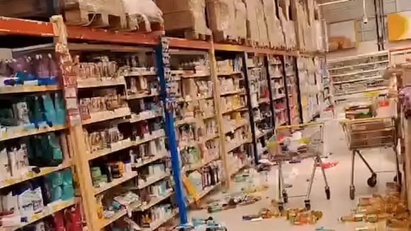 Sismo en Ica causó daños en el centro comercial Mega Plaza