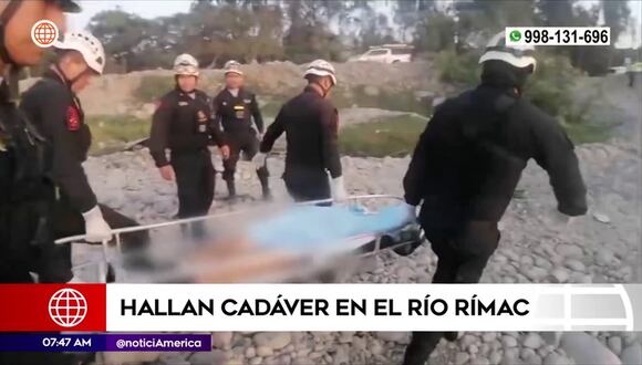 Rescatan cuerpo del río Rímac