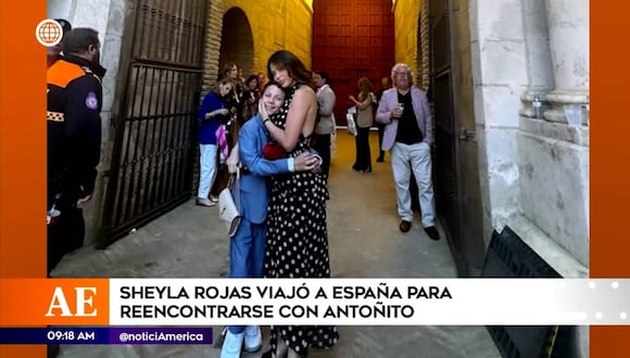 Sheyla Rojas y su reencuentro con su hijo