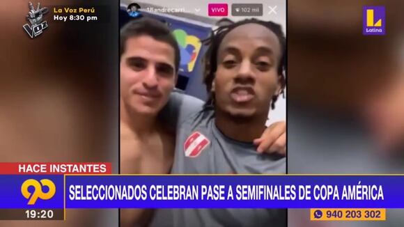 Selección Peruana celebra en camerinos pase a semifinales de Copa América