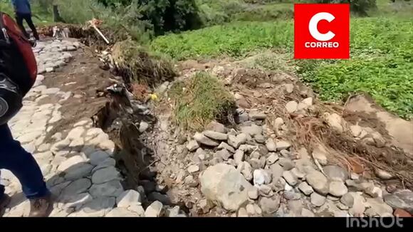 Inundación de ocho hectáreas de cultivo en Socabaya-Arequipa