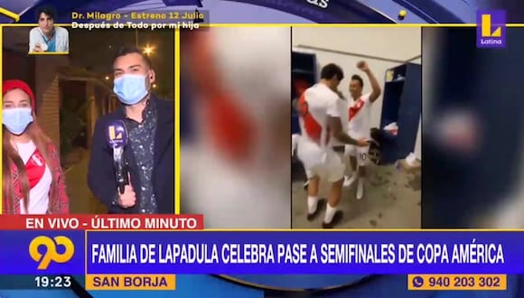 Prima De Gianluca Lapadula celebra pase a semifinales de Copa América