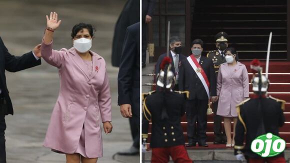 El Presidente Pedro Castillo y Lilia Paredes 28 de julio