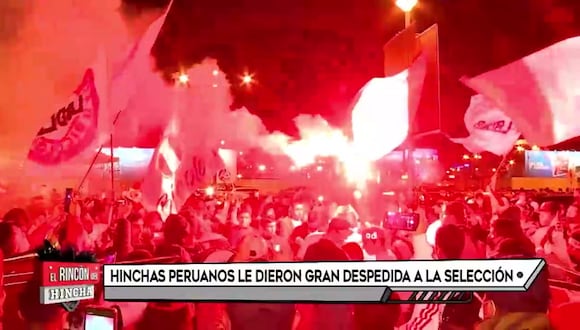 Peruanos en España recibieron a la Selección Peruana