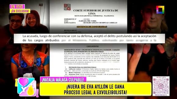 CORREO | Natalia Málaga tendrá que pagar S/5 mil como reparación civil a nuera de Eva Ayllón