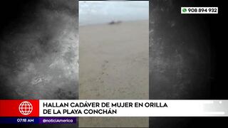 Lurín: Hallan cadáver de una mujer en la orilla de la playa Conchán (VIDEO)