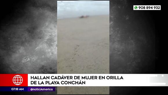 Cuerpo de mujer sin vida es hallada en playa Conchán