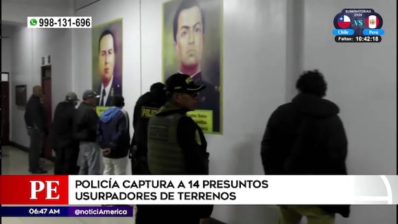 Carabayllo: capturan a usurpadores de terrenos
