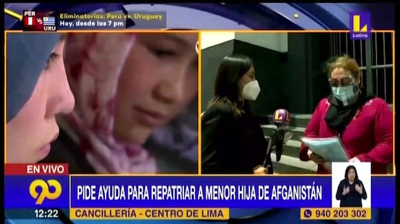 Madre chiclayana pide repatriar a su hija que se encuentra en Afganistán