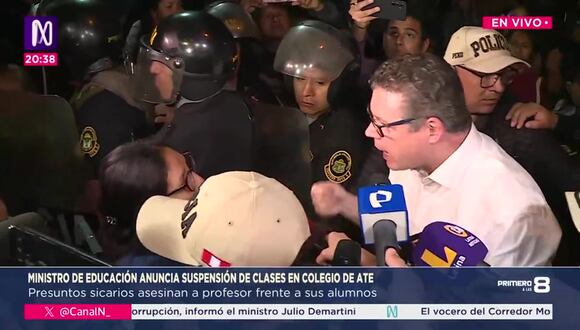 CORREO | Ministro de Educación anunció suspensión de clases en colegio de Ate tras asesinato de profesor