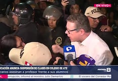 Ministro de Educación anunció suspensión de clases en colegio de Ate tras asesinato de profesor (VIDEO)