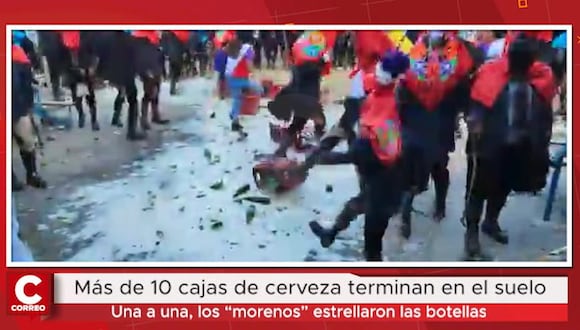 Más de 10 cajas de cerveza terminan estrelladas en el suelo