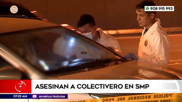 Colectivero es asesinado de varios disparos en plena Panamericana Norte