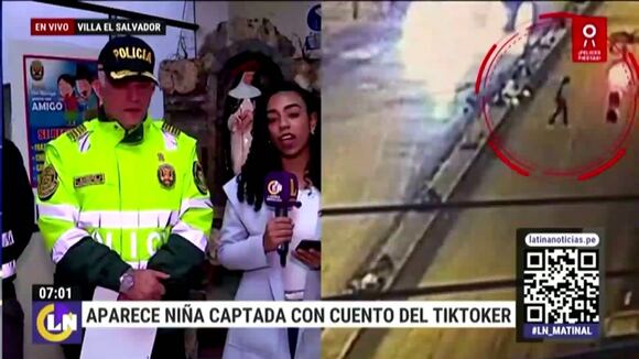 Aparece menor captada con cuento del Tiktoker