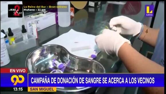 Donación de sangre en San Miguel