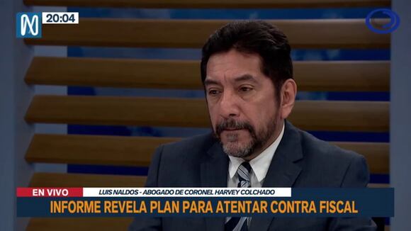 Declaraciones de Luis Naldos, abogado de Harvey Colchado