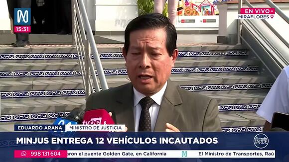 Declaraciones del ministro de Justicia sobre Harvey Colchado