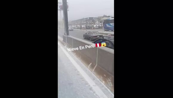 Usuarios se sorprenden al ver la Panamericana Norte totalmente de blanco