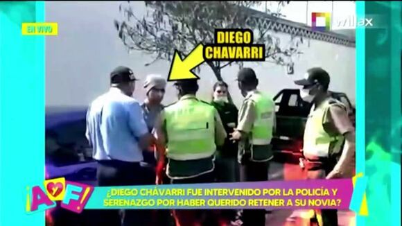 CORREO | Diego Chávarri intervenido por la policía