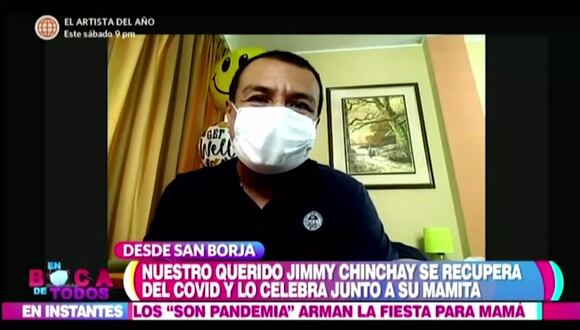 Jimmy Chinchay reaparece en TV tras vencer al COVID-19