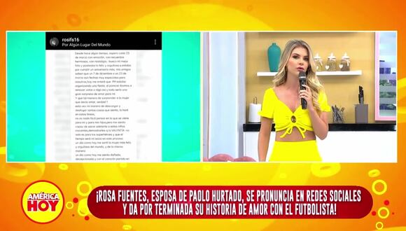 América Hoy: Declaraciones sobre Paolo Hurtado
