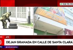 Ate: Extorsionadores dejan granada en la Casa de la comedia (VIDEO)